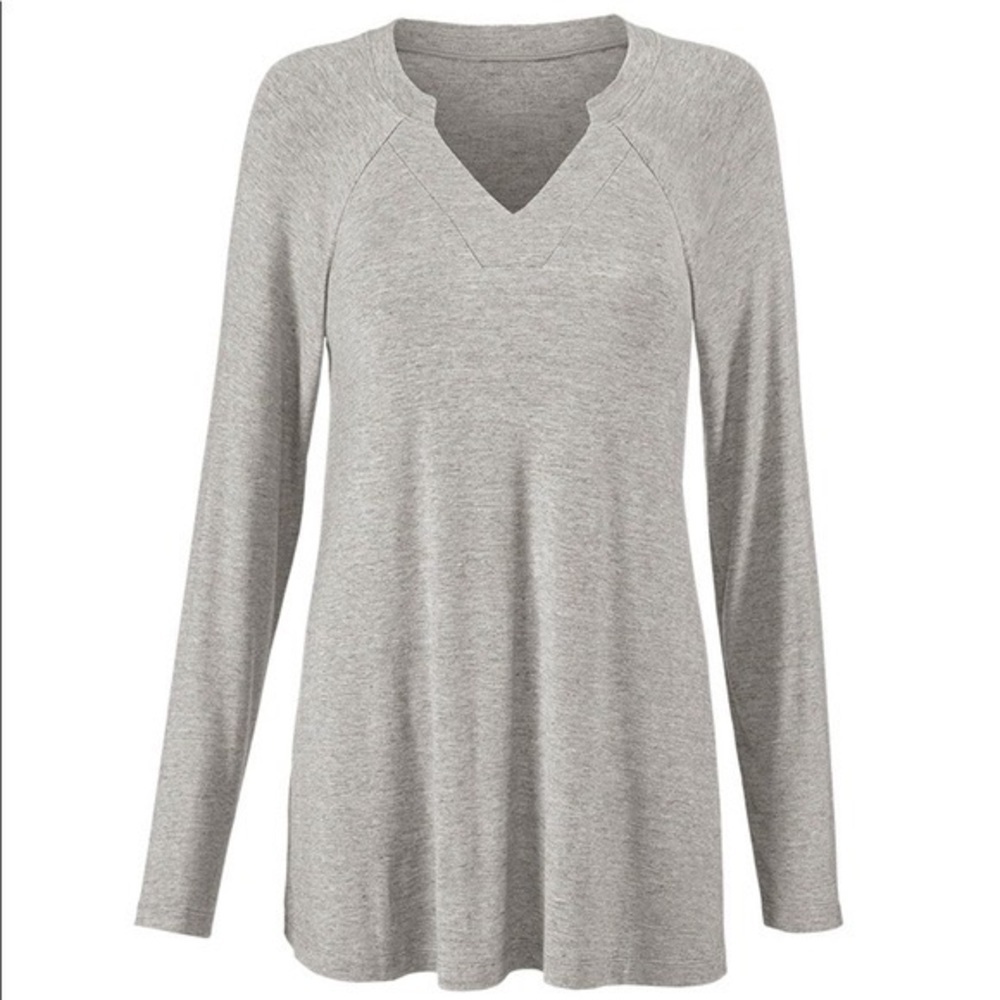 CAbi Offhand Tee Large Style 5325 Spring Grey
